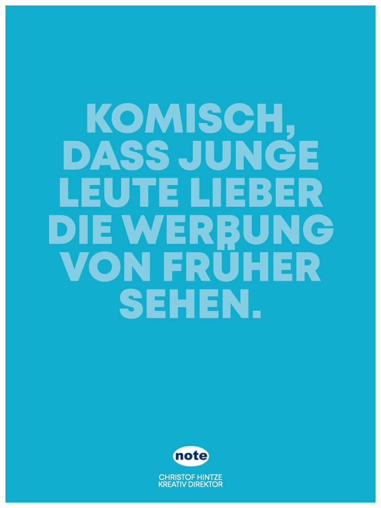 Gute Werbung erkennt man immer an ihrer positiven Wirkung auf Menschen